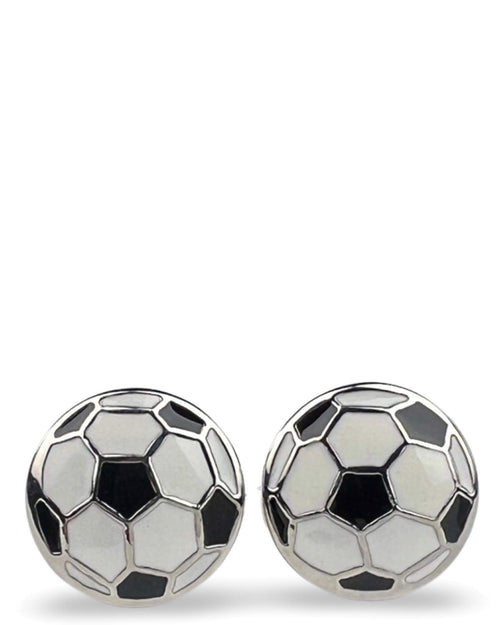 DÉCLIC Soccer Ball Cufflink - Silver