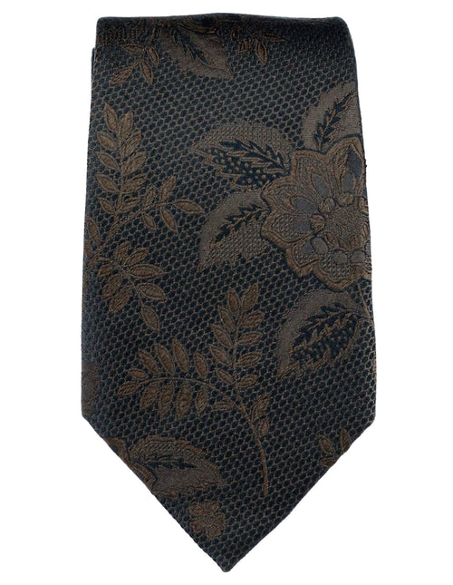 DÉCLIC Kontur Floral Tie - Brown