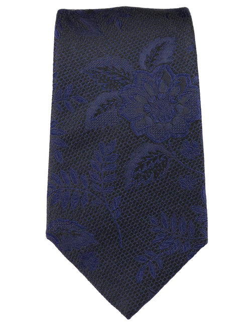 DÉCLIC Kontur Floral Tie - Navy