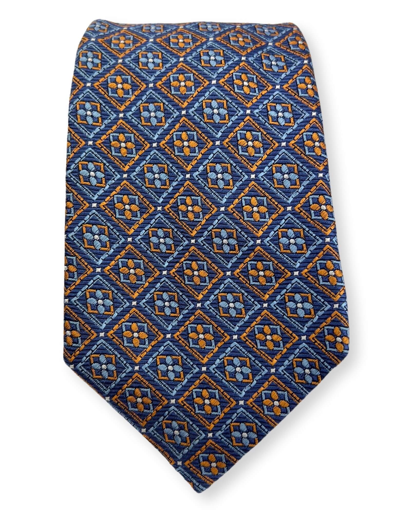 DÉCLIC Husum Pattern Tie - Blue