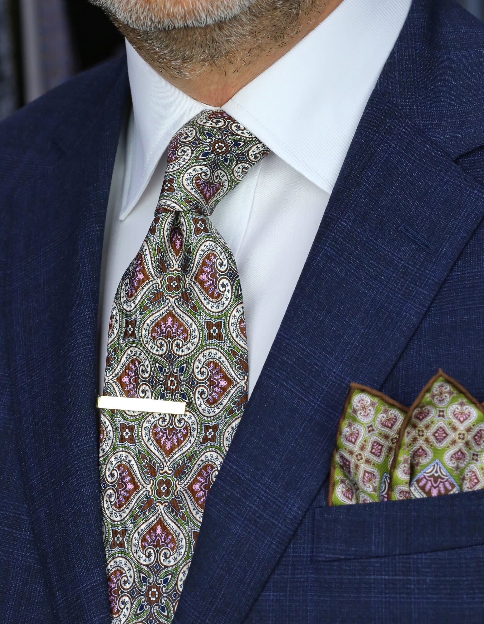DÉCLIC Oakham Patterned Tie - Pink