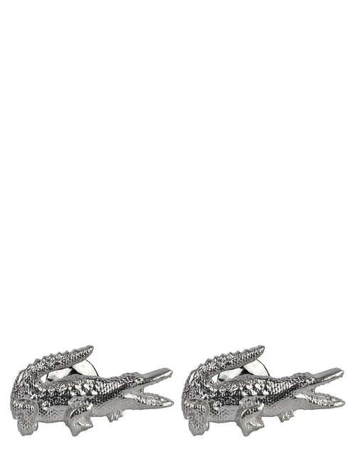 DÉCLIC Crocodile Cufflink - Sterling Silver