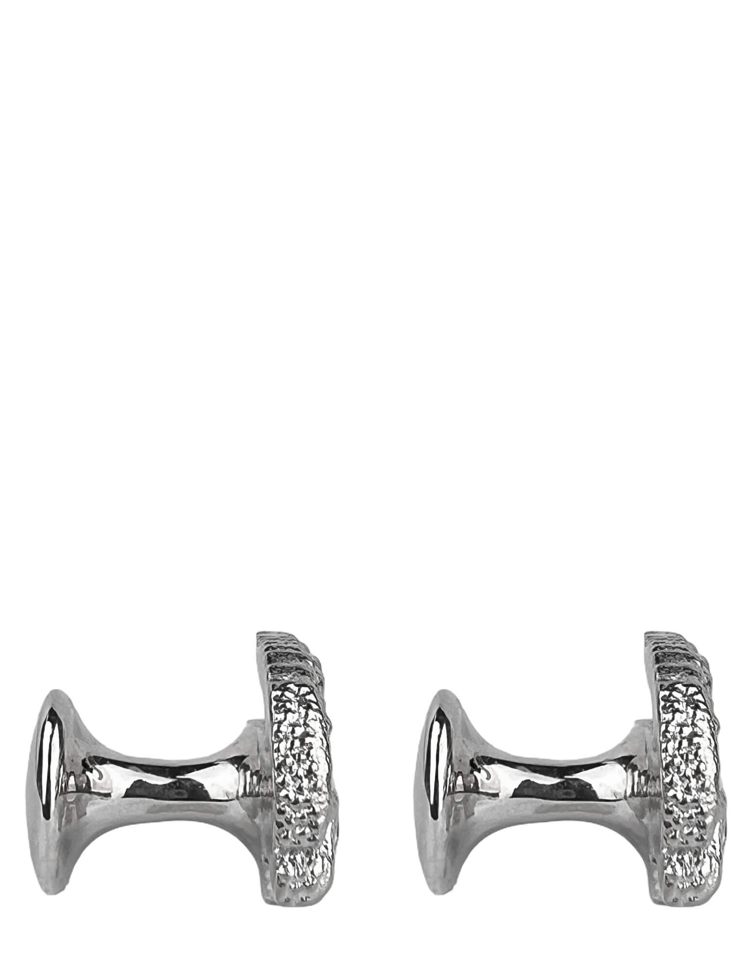 DÉCLIC Crocodile Cufflink - Sterling Silver