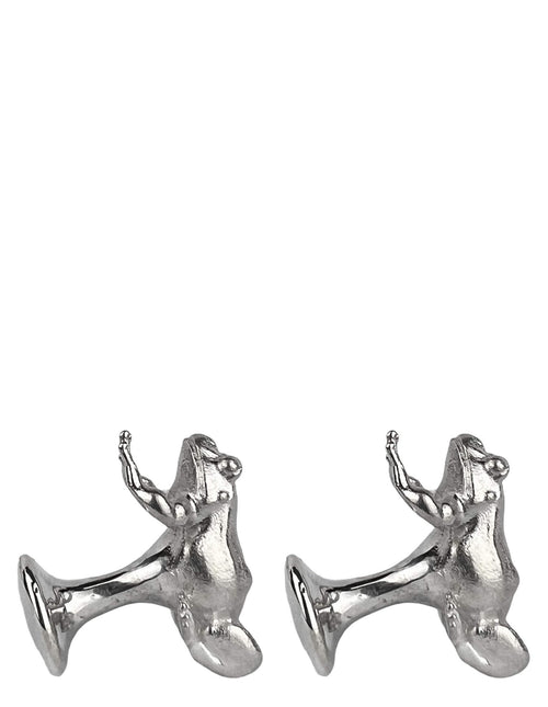 DÉCLIC Frog Cufflink - Sterling Silver