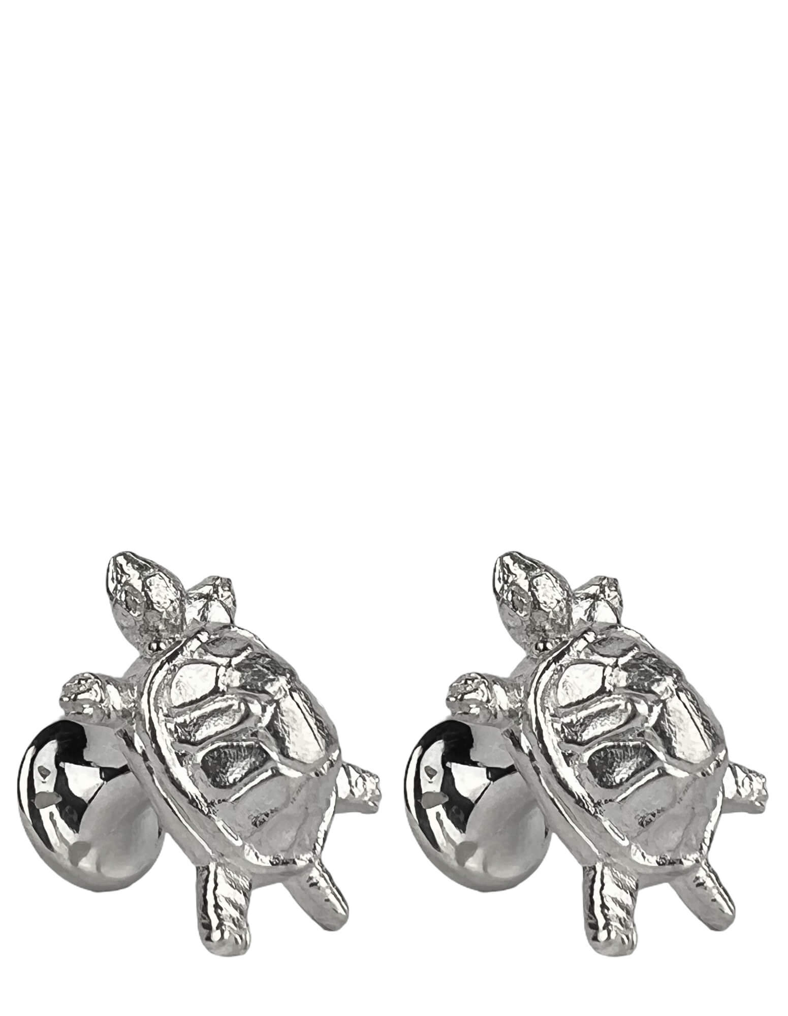 DÉCLIC Turtle Cufflink - Sterling Silver