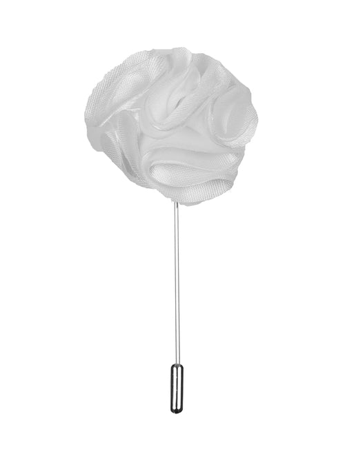 DÉCLIC Flower Fancy Lapel Pin - White