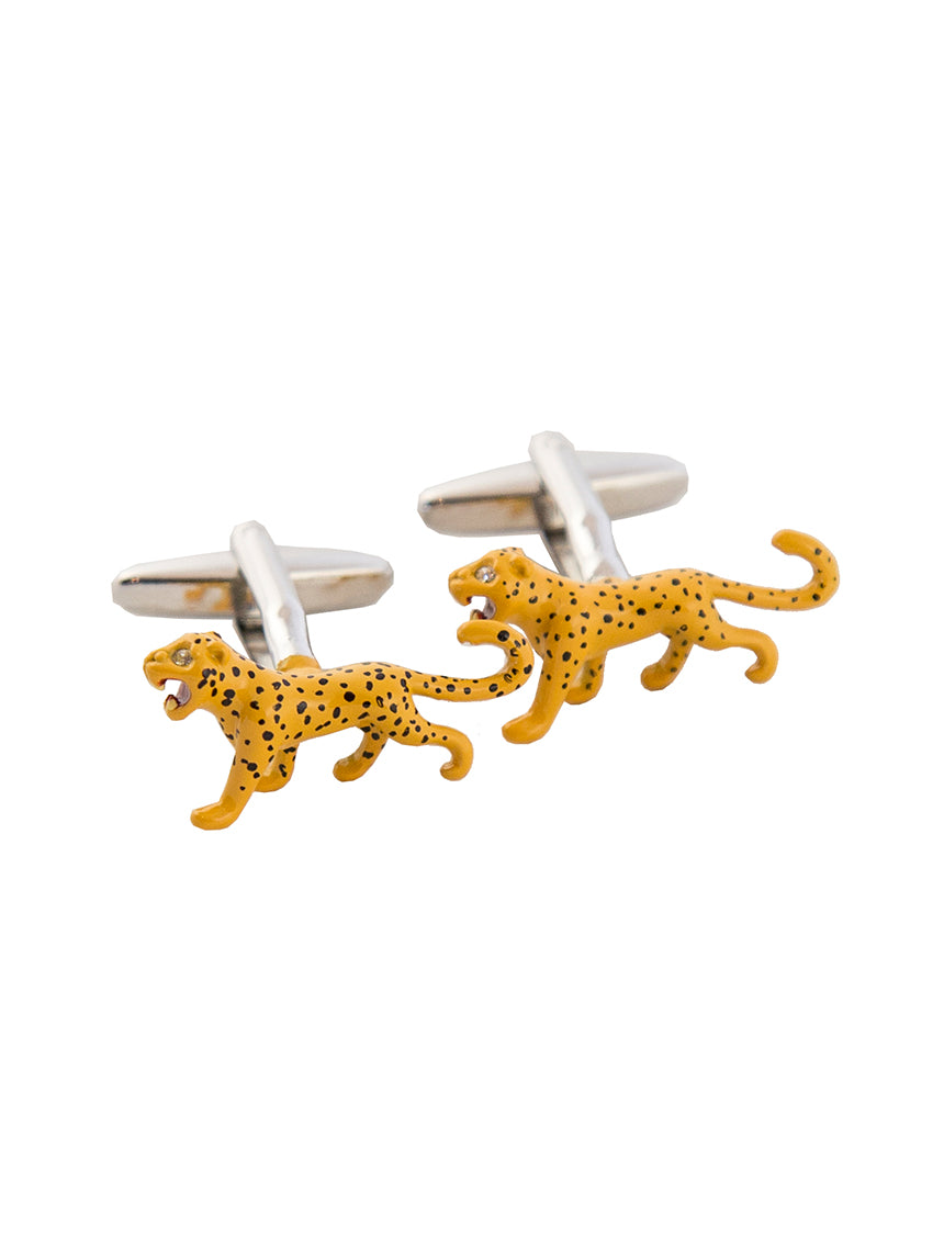 DÉCLIC Leopard Cufflink - Silver