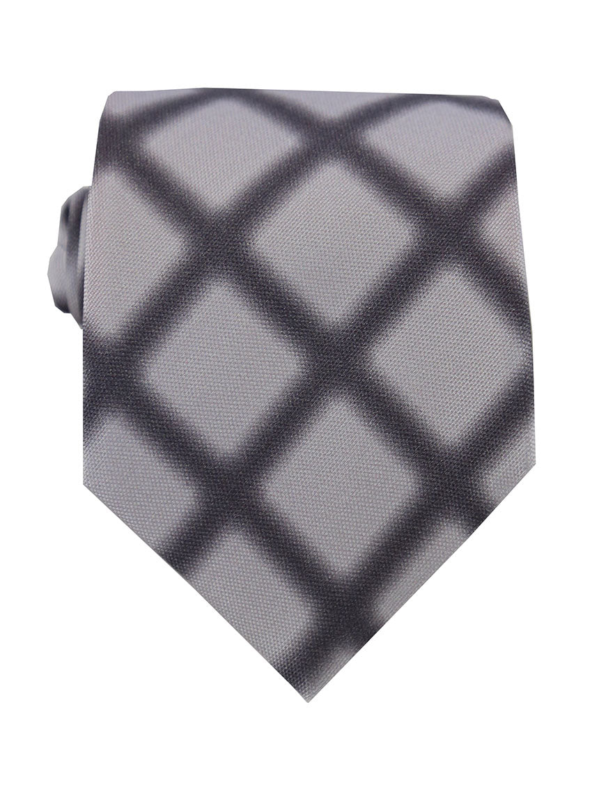 DÉCLIC Concrete Check Tie - Black