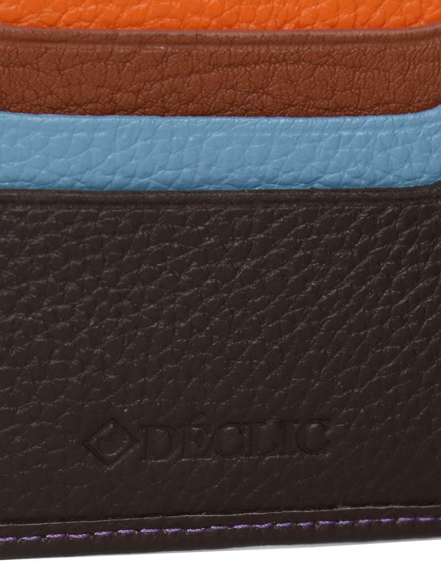 DÉCLIC Racer Stripe Bi-Fold Wallet - Chocolate