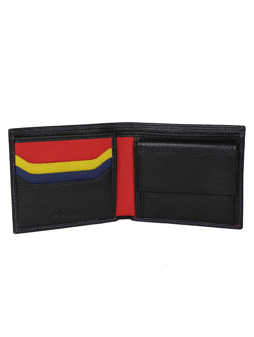DÉCLIC Racer Stripe Bi-Fold Wallet - Black
