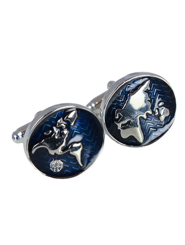 DÉCLIC Chinese Dragon Cufflink - Silver