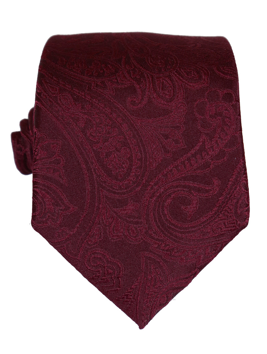 DÉCLIC Classic Paisley Tie - Burgundy