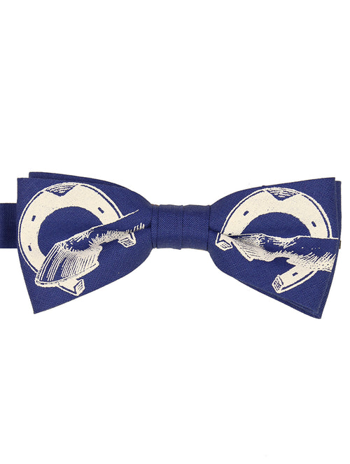Rory Hutton Horse Shoe Bow Tie - Royal