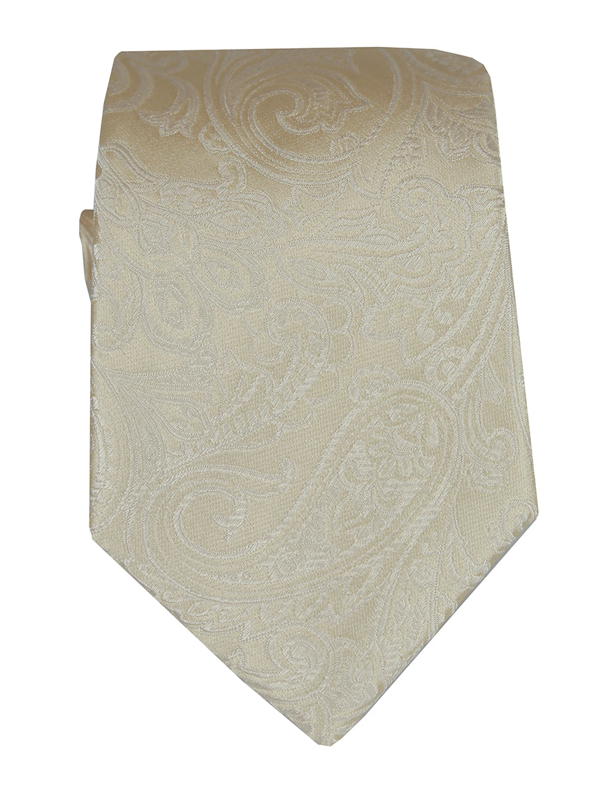 DÉCLIC Classic Paisley Tie - Champagne
