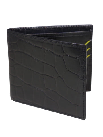 DÉCLIC Portofino Reverse Credit Card Wallet - Black-Yellow