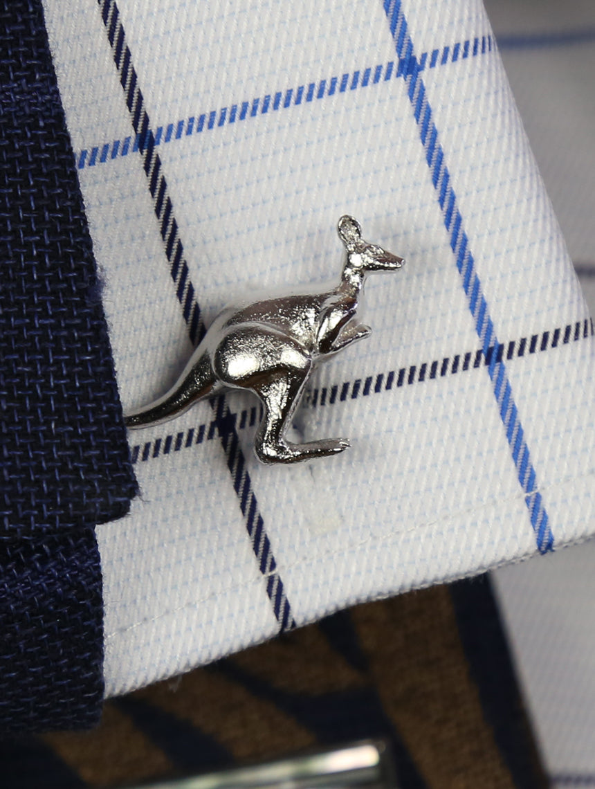 DÉCLIC Kangaroo Cufflinks - Sterling Silver