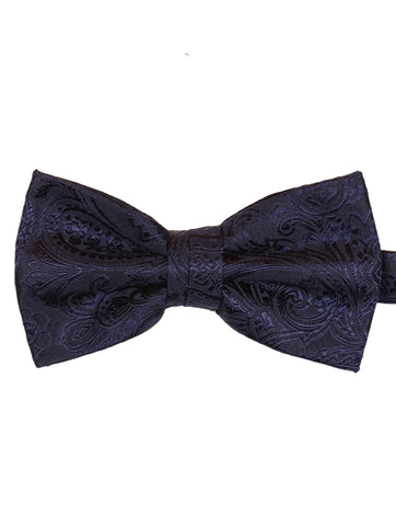 DÉCLIC Classic Paisley Bow Tie - Red