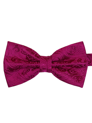 DÉCLIC Classic Paisley Bow Tie - Navy