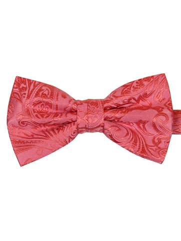 DÉCLIC Classic Paisley Bow Tie - Red