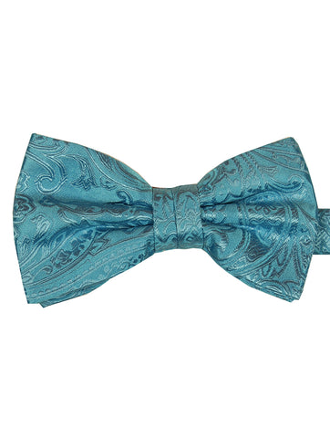 DÉCLIC Classic Paisley Bow Tie - Navy