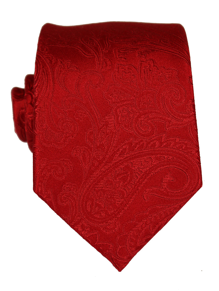DÉCLIC Classic Paisley Tie - Red