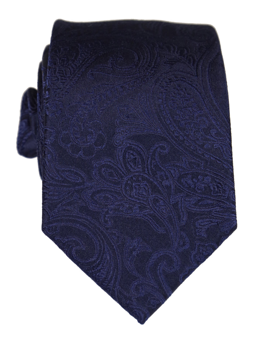 DÉCLIC Classic Paisley Tie - Navy