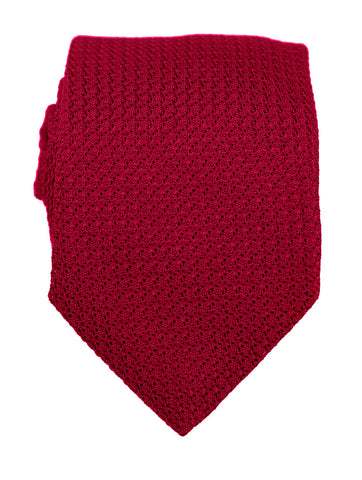 DÉCLIC Classic Plain Tie - Red