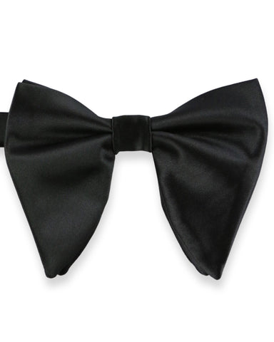 JA Floppy 10cm Velvet Bow Tie - Black