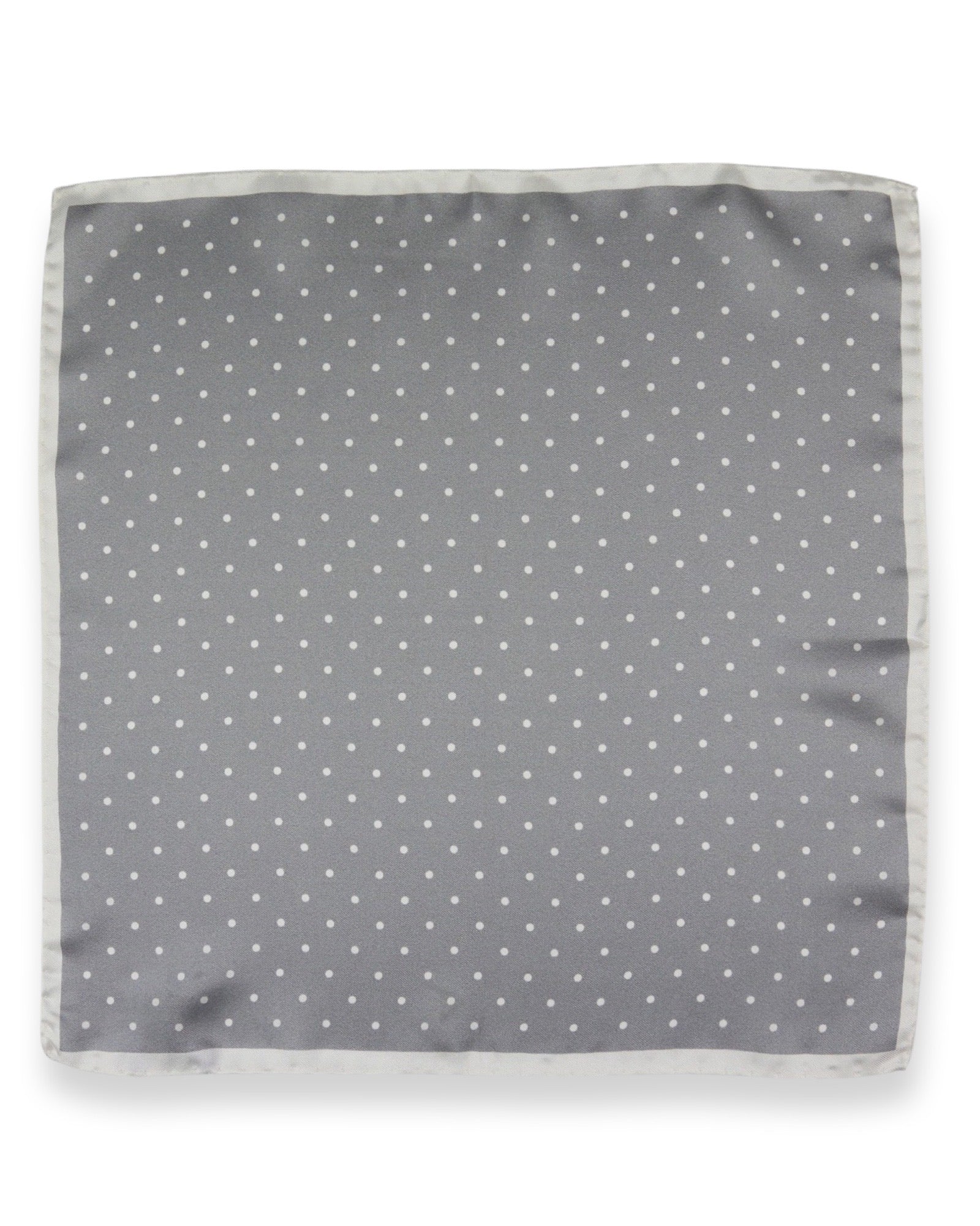 DÉCLIC Bordered Spot Hanky - Grey