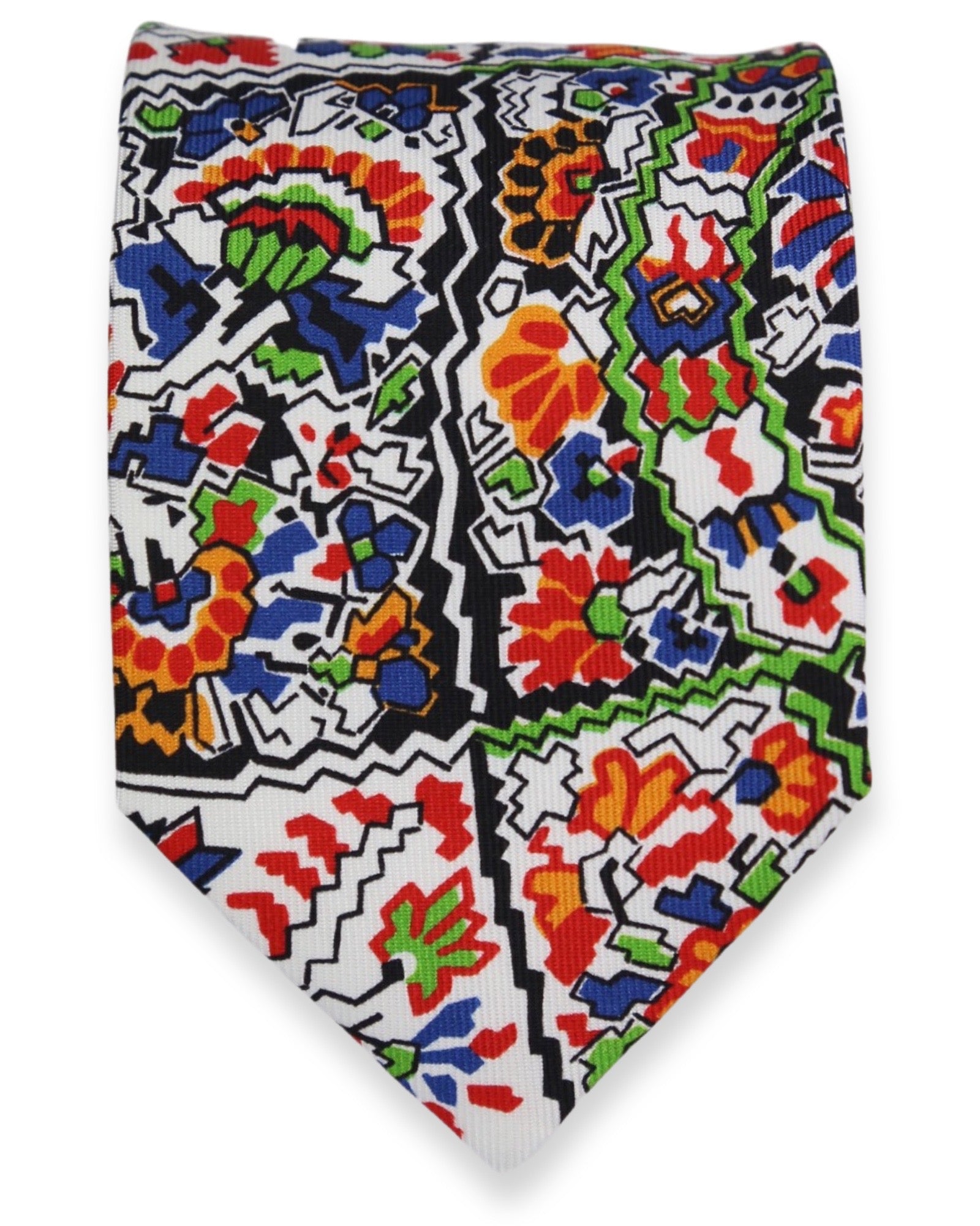 DÉCLIC Indi Pattern Tie - White