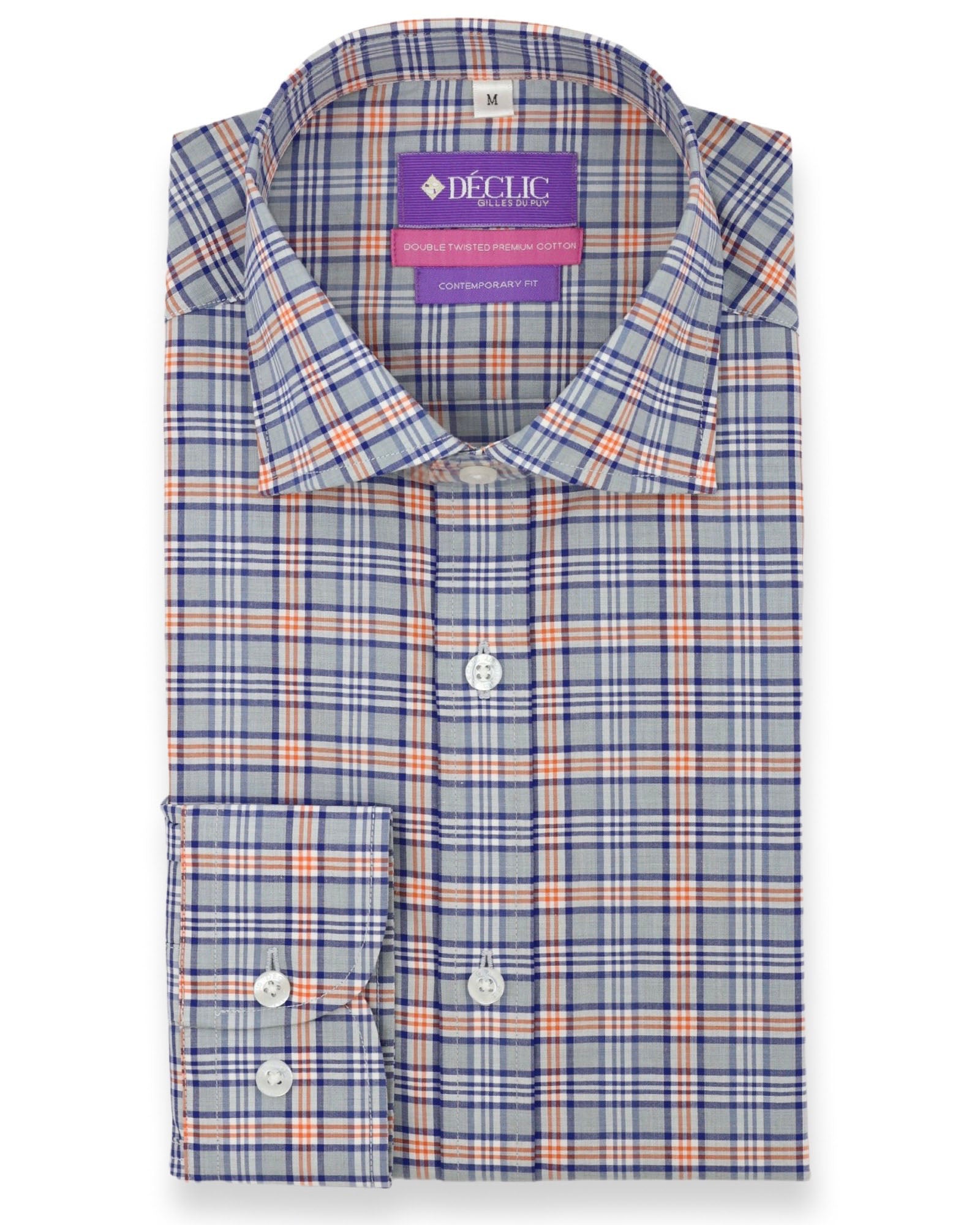 DÉCLIC Volto Check Shirt - Orange