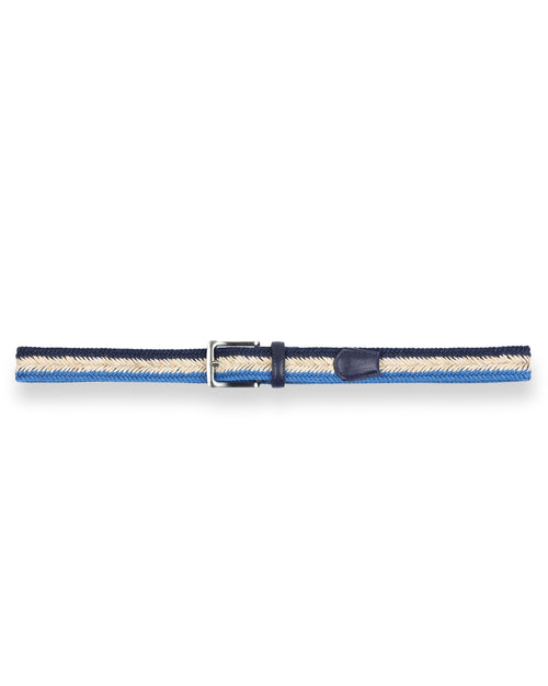Plaited Colour Belt - Blue