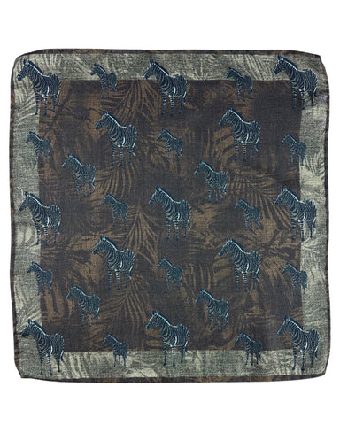 DÉCLIC Linx Pattern Print Short Sleeve Shirt - Navy