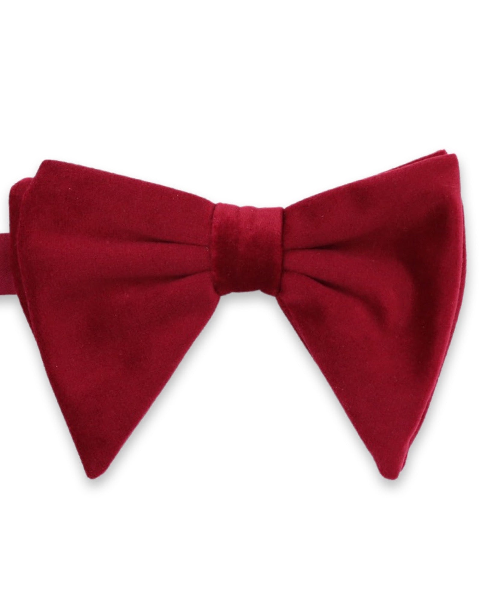 DÉCLIC Floppy Velvet Bow Tie - Cerise