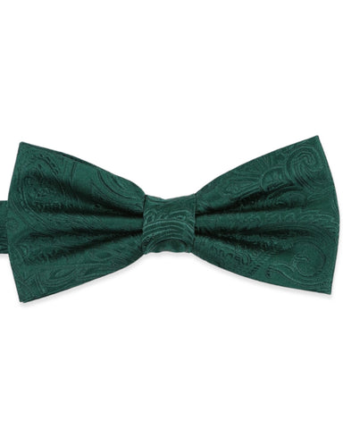 DÉCLIC Classic Microdot Bow Tie - Dark Green