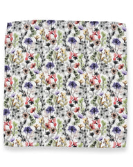 DÉCLIC Synth Floral Hanky - White