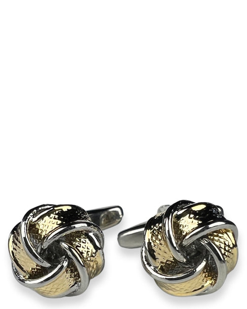 DÉCLIC Banded Knot Cufflink - Gold