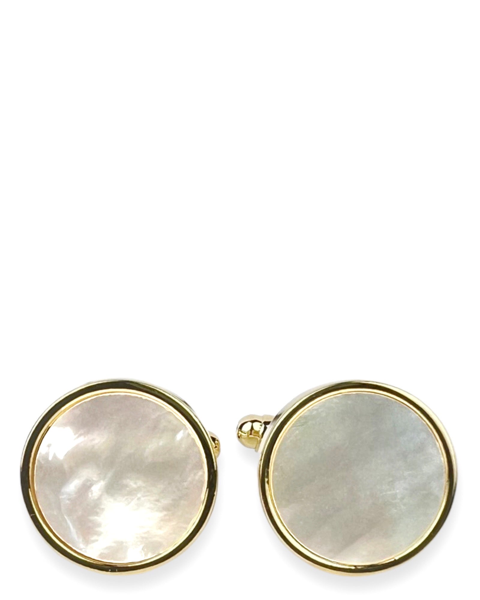DÉCLIC MOP Round Cufflink - Gold