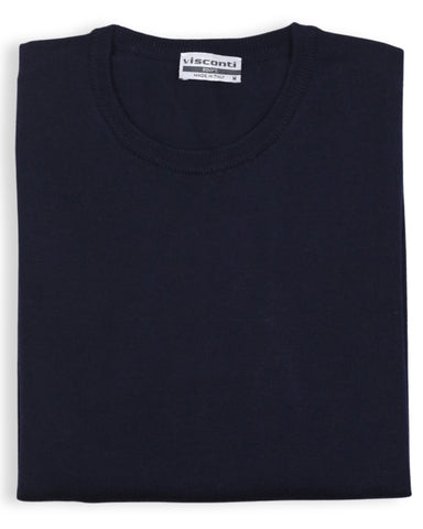 Merino Wool Button Vest - Navy