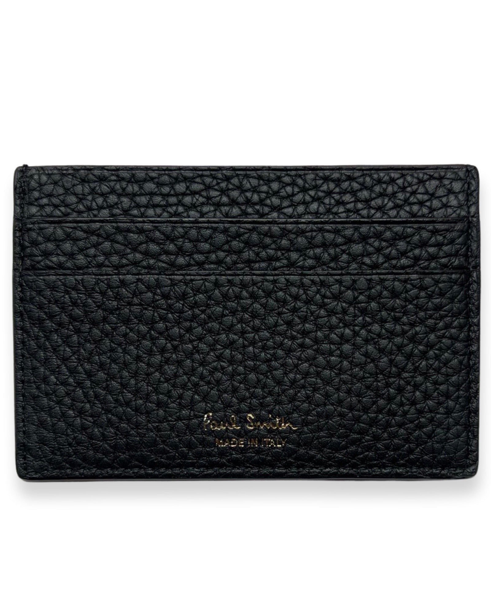 Paul Smith Embroided Stripe Credit Card Wallet - Black
