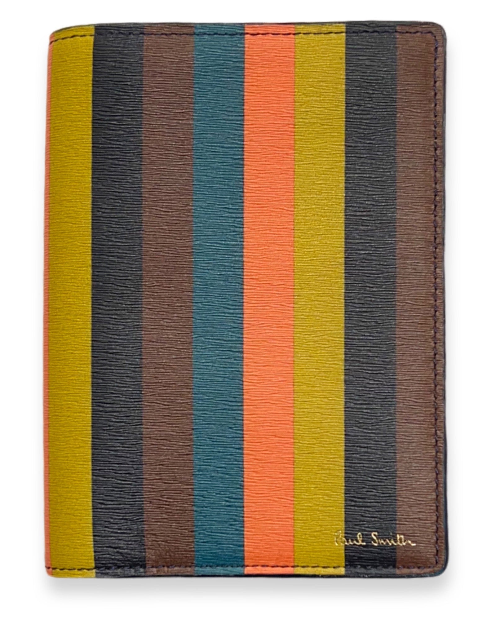 Paul Smith Big Stripe Passport Wallet - Black