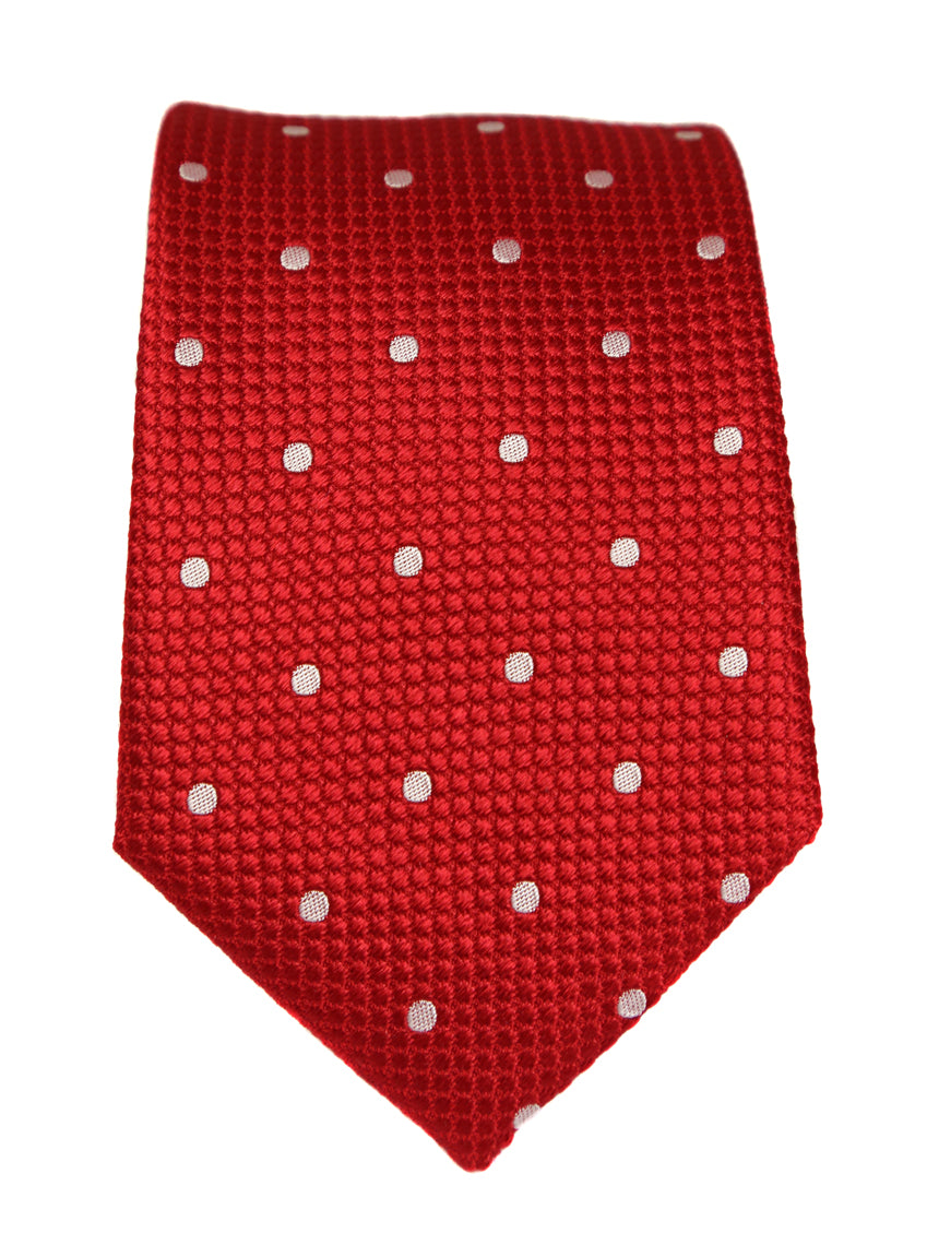 DÉCLIC Classic Spot Tie - Red/White