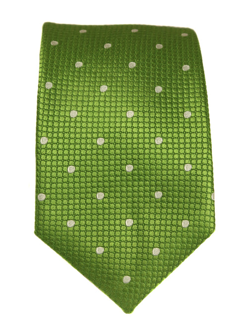 DÉCLIC Classic Spot Tie - Green/White