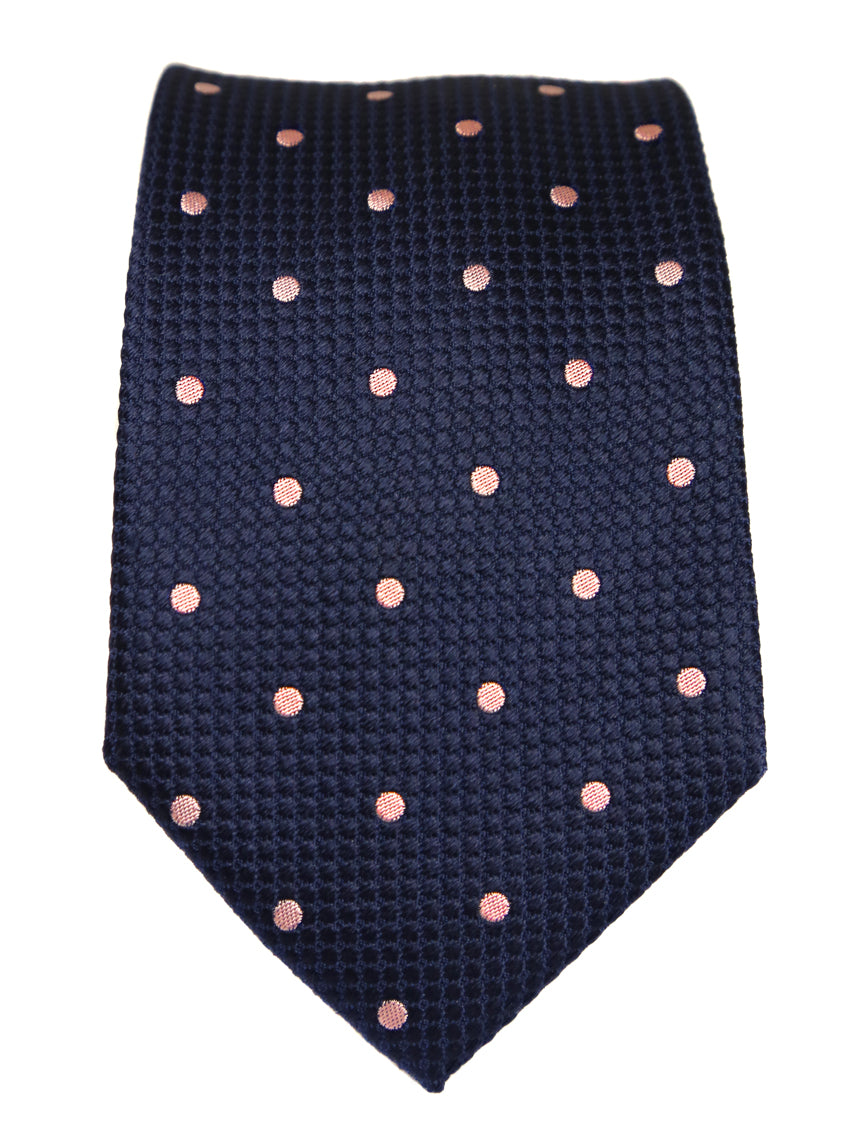DÉCLIC Classic Spot Tie - Navy/Pink