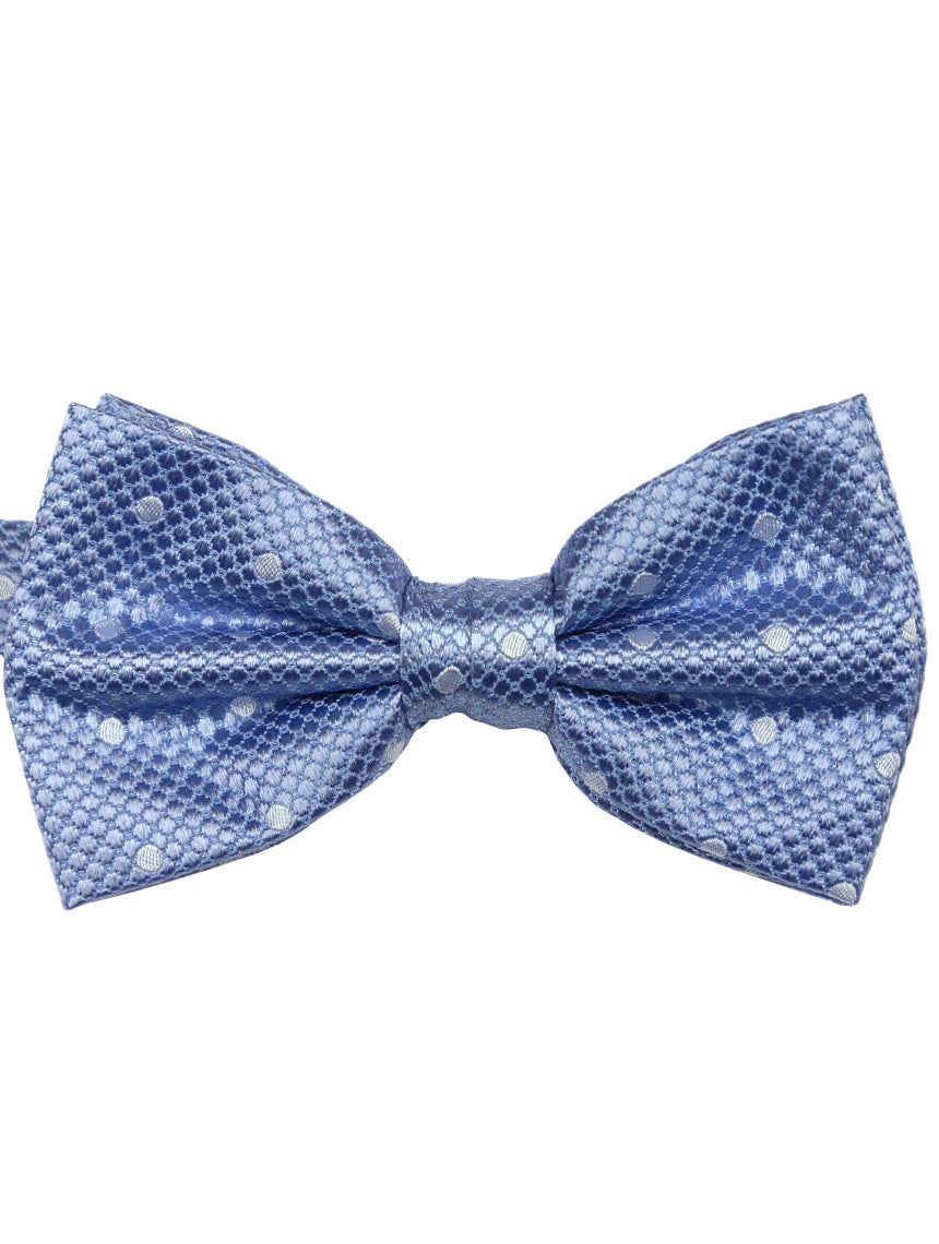DÉCLIC Classic Spot Bow Tie - Blue/White