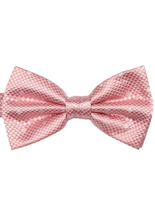 DÉCLIC Classic Spot Bow Tie - Pink/White