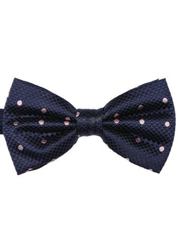 DÉCLIC Classic Spot Bow Tie - Navy/Aqua