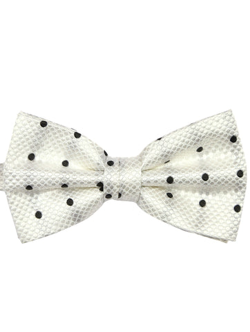 DÉCLIC Ribbon Pattern Bow Tie - Black