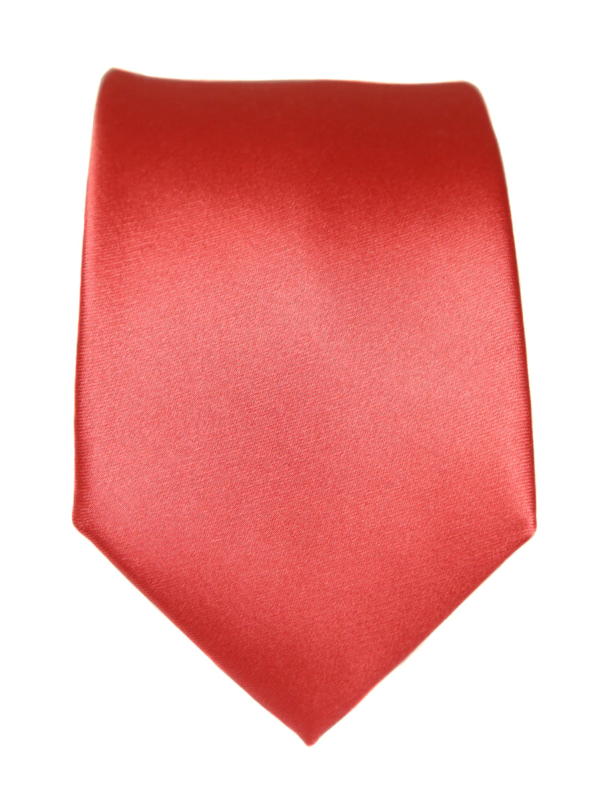 DÉCLIC Classic Plain Tie - Coral