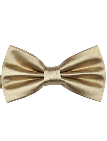 DÉCLIC Classic Plain Bow Tie - Champagne